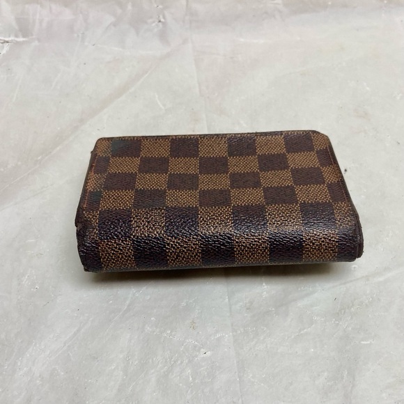 Louis Vuitton Damier Ebene Kisslock Compact Wallet 5in x 4in - Picture 9 of 16
